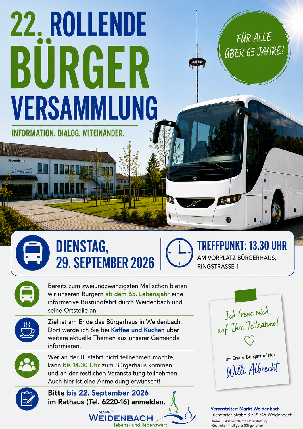 Flyer 22. Rollende Bürgerversammlung 2026