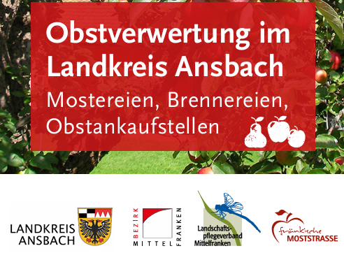 Titelseite Flyer Obstverwertung im Landkreis Ansbach