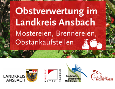 Titelseite Flyer Obstverwertung im Landkreis Ansbach
