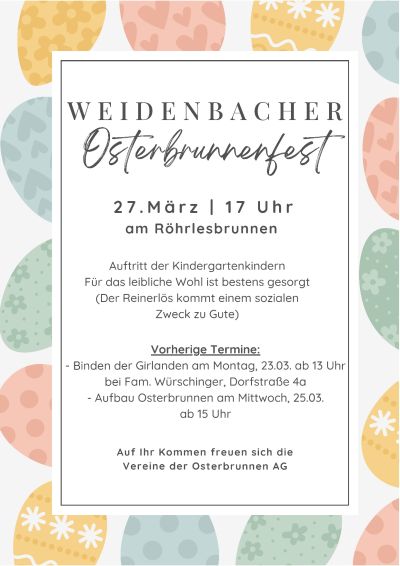 Osterbrunnenfest am Röhrlesbrunnen